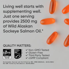 Wild Alaskan Sockeye Salmon Oil