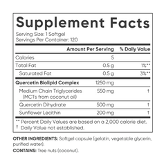 Quercetin 500mg (120 softgels)